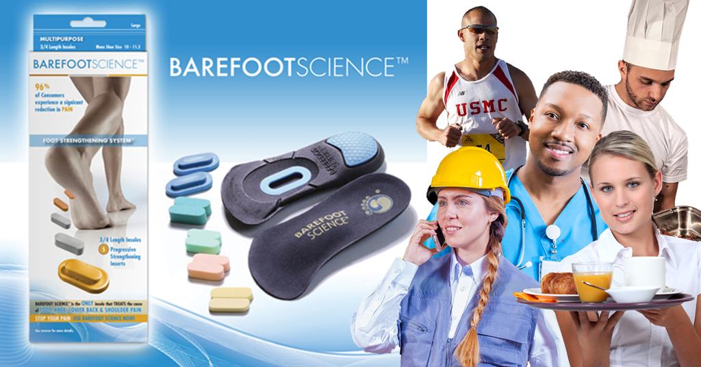 Barefoot Science non orthotic insole for high step occupants 